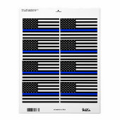 Thin Blue Line Polizei-Flagge (Vorne)