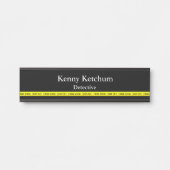 Thin Blue Line - Polizei-Kriminalitätsband Türschild (Vorderseite )