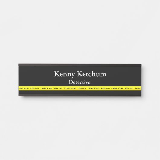 Thin Blue Line - Polizei-Kriminalitätsband Türschild (Vorderseite )