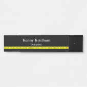 Thin Blue Line - Polizei-Kriminalitätsband Türschild (Vorderseite )