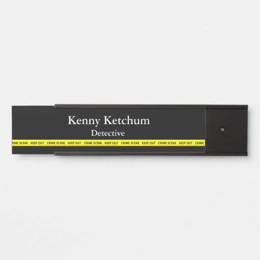 Thin Blue Line - Polizei-Kriminalitätsband Türschild (Vorderseite )