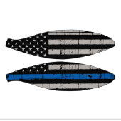 "Thin Blue Line"-Polizei Mini Basketball (Panele)