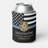 Thin Blue Line Polizei Polizeieinweisung Dosenkühler (Kanne Rückseite)