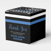 Thin Blue Line Polizei Polizeieinweisung Geschenkschachtel (Vorderseite)