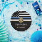 Thin Blue Line Polizei Polizeieinweisung Pappteller (Party)