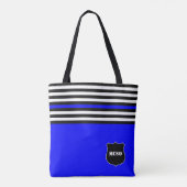 {Thin Blue Line} Polizeibeamter 10-6 Code Einkaufs Tasche (Rückseite)