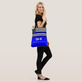 {Thin Blue Line} Polizeibeamter 10-6 Code Einkaufs Tasche (Am Model)