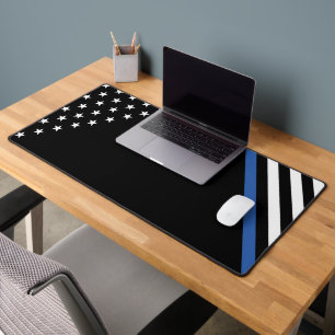 Thin Blue Line Polizeibeamtin Abzeichen Acrylic Aw Schreibtischunterlage