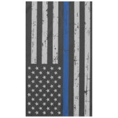 Thin Blue Line - Polizeichef - Amerikanische Flagg Tischdecke (Vorderseite)