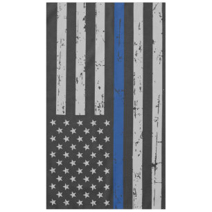 Thin Blue Line - Polizeichef - Amerikanische Flagg Tischdecke
