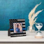 Thin Blue Line Polizeidirektorin Foto Fotoplatte (InSitu)