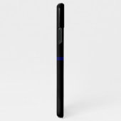 Thin Blue Line Polizeigebet PERSONALISIERTER Haush iPhone Hülle (Rechte Seite)