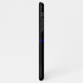 Thin Blue Line Polizeigebet PERSONALISIERTER Haush iPhone Hülle (Linke Seite)