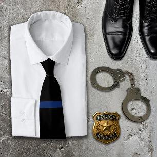 Thin Blue Line Polizeihalsband Krawatte