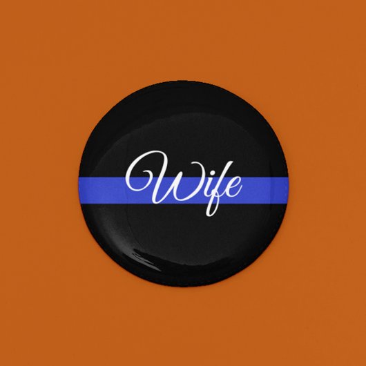 Thin Blue Line: Polizeiliche Ehefrau Button