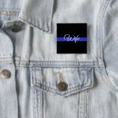Thin Blue Line: Polizeiliche Ehefrau Button (Beispiel)