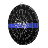 Thin Blue Line: Polizeiliche Ehefrau Dartscheibe (Vorderseite rechts)