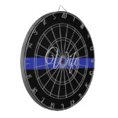 Thin Blue Line: Polizeiliche Ehefrau Dartscheibe (Vorderseite Links)