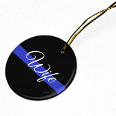 Thin Blue Line: Polizeiliche Ehefrau Keramikornament