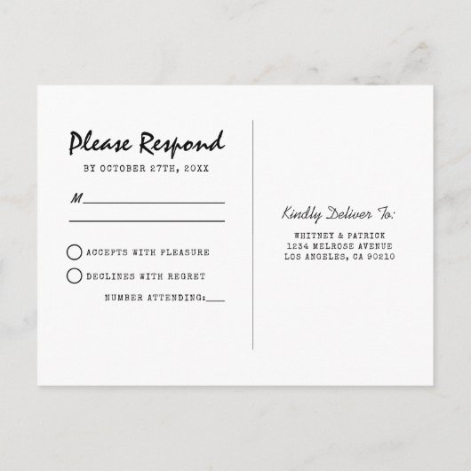 Thin Blue Line | Polizeiliche UAWG Einladungspostkarte (Rückseite)