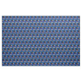 Thin Blue Line Polizeischildmuster Stoff (Yard (91,4 cm))
