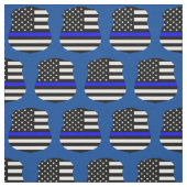 Thin Blue Line Polizeischildmuster Stoff (Muster)