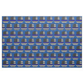 Thin Blue Line Polizeischildmuster Stoff (Fat Quarter (45,7 x 55,9 cm))