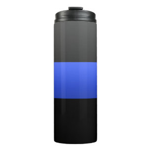 Thin Blue Line Polizeiunterstützer Thermosbecher