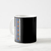 Thin Blue Line Polizeiunterstützung Autismus 4. Ju Kaffeetasse (Vorderseite Links)