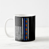 Thin Blue Line Polizeiunterstützung Autismus 4. Ju Kaffeetasse (Links)