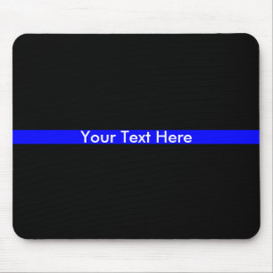 Thin Blue Line Polizeiunterstützung Mousepad
