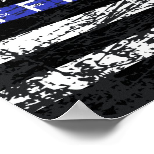 Thin Blue Line Poster (Ecke)