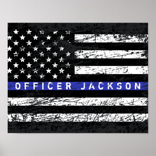 Thin Blue Line Poster (Vorne)