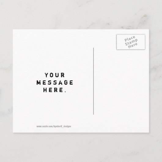 Thin Blue Line Postkarte (Rückseite)