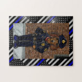 THIN BLUE LINE PUZZLE (Horizontal)