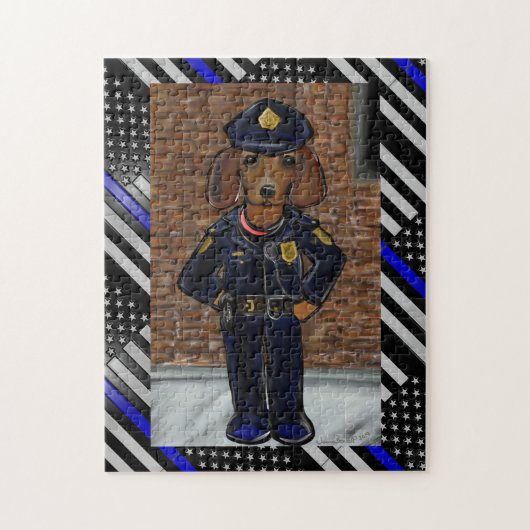 THIN BLUE LINE PUZZLE (Vertikal)