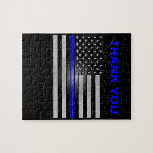 THIN BLUE LINE PUZZLE (Horizontal)