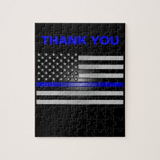 THIN BLUE LINE PUZZLE (Vertikal)