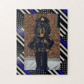 THIN BLUE LINE PUZZLE (Vertikal)