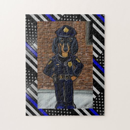 THIN BLUE LINE PUZZLE (Vertikal)