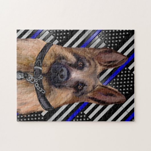 THIN BLUE LINE PUZZLE (Horizontal)