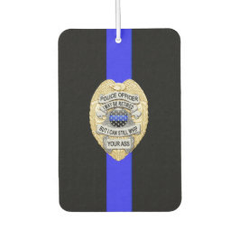 Thin Blue Line Remüde Officer Abzeichen Autolufterfrischer