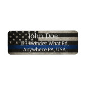 Thin Blue Line Return Labels (Vorne)