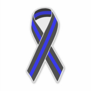 Thin Blue Line Ribbon Aufkleber