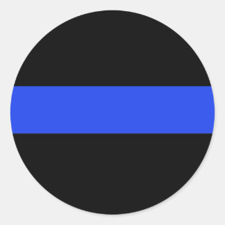 Thin Blue Line Runder Aufkleber