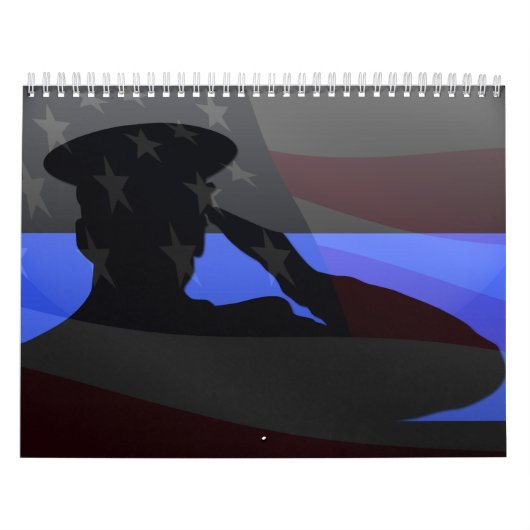 Thin Blue Line Salute Calendar Kalender (Titelbild)
