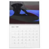 Thin Blue Line Salute Calendar Kalender (Mär 2027)