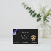 Thin Blue Line San Antonio Business Card Visitenkarte (Stehend Vorderseite)