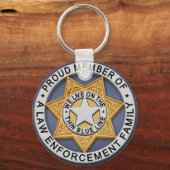 Thin Blue Line Schlüsselanhänger (Rückseite)