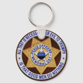 Thin Blue Line Schlüsselanhänger (Rückseite)